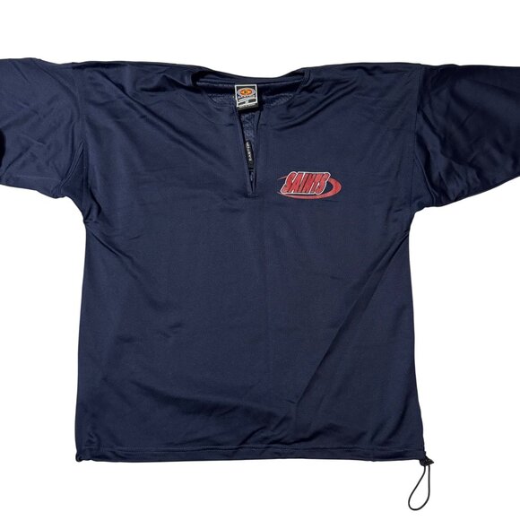Easton Saints Jersey Shirt M Navy Blue Short Sleeve Pullover Polyester - Picture 1 of 9